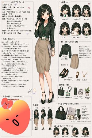 日本职场女性角色设定表
