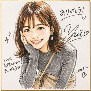 Shikishi 签名马克笔肖像