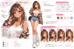 Pastel Gyaru 风格网红角色设定集