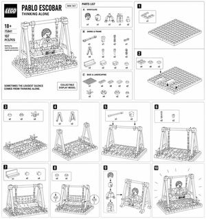 LEGO 迷你套装说明书海报