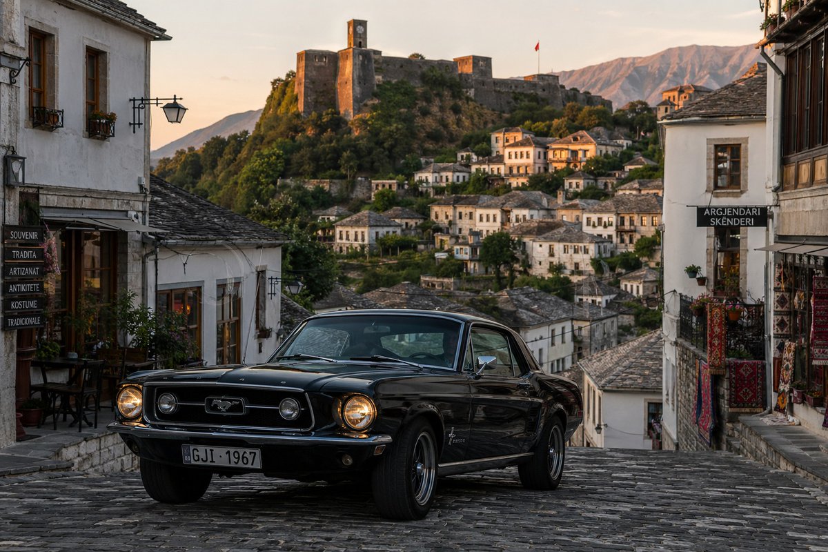 风景优美的经典汽车