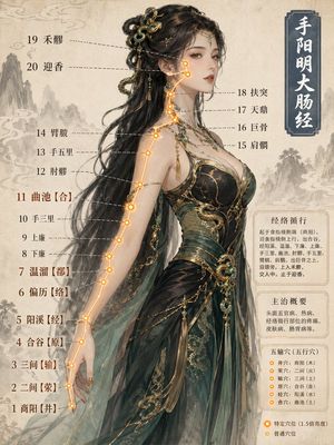 中医经络信息图