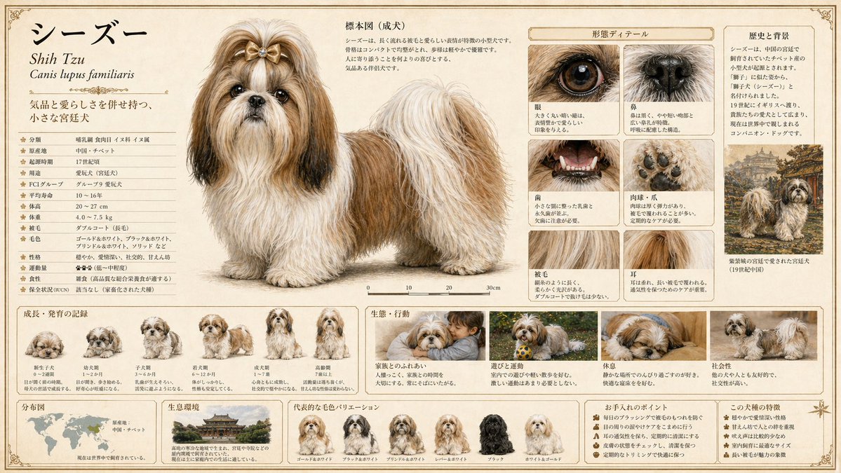 详细动物百科全书生成