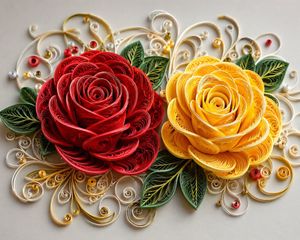 3D 纸艺衍纸花卉艺术