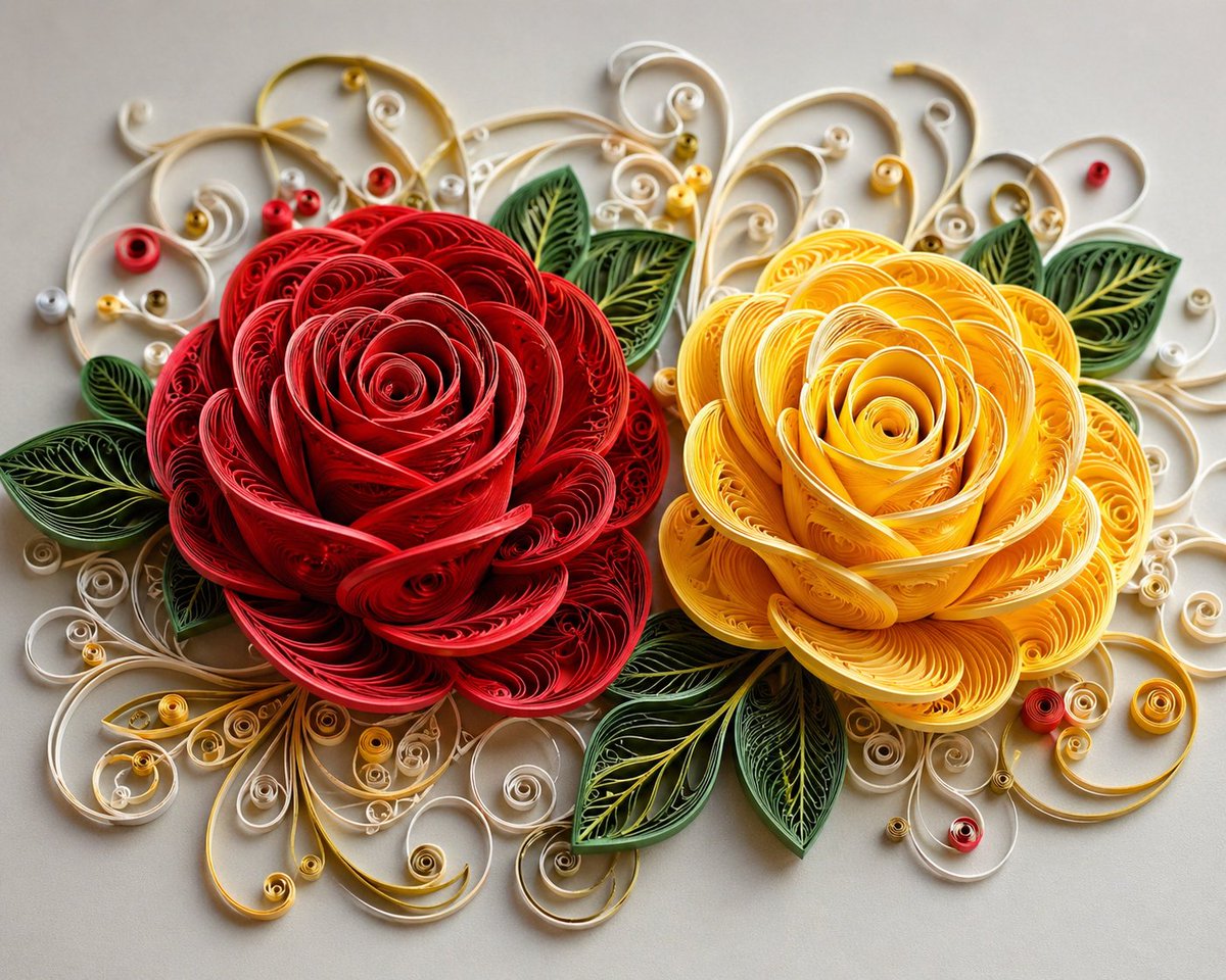 3D 纸艺衍纸花卉艺术