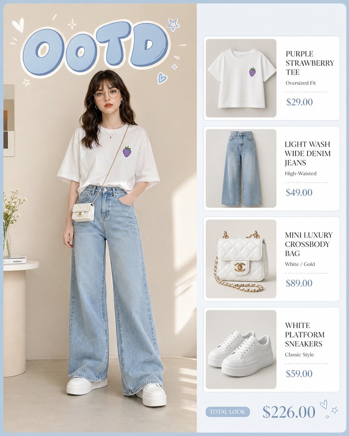 Pastel OOTD Infographic