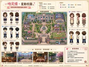 《恶作剧之吻》像素游戏美术设计