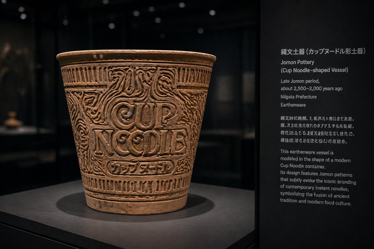 绳文陶器博物馆展品融合