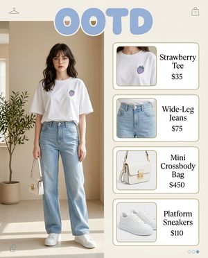Pastel OOTD Infographic