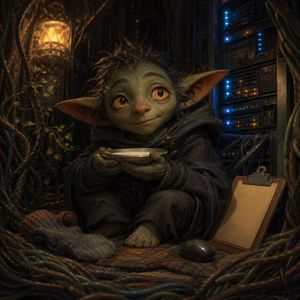 服务器机房里的奇幻生物与牛奶