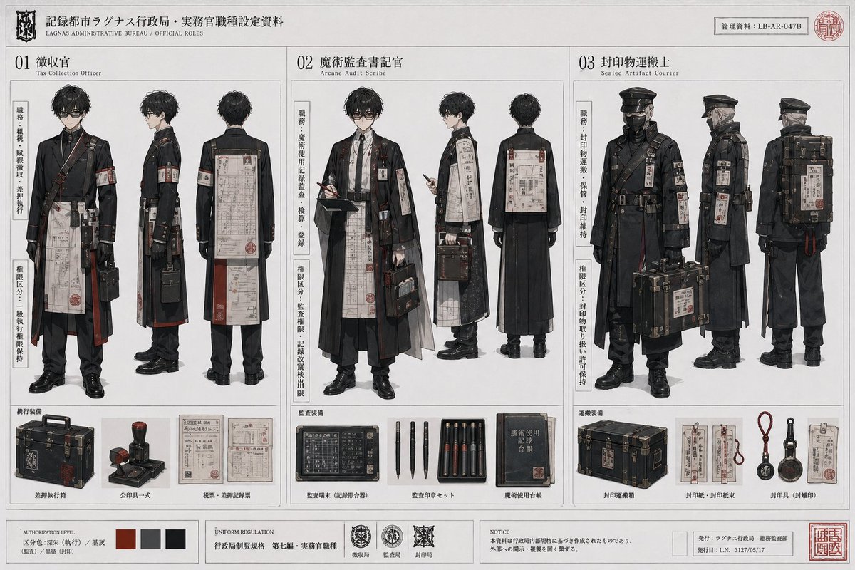 暗黑奇幻局角色设定表