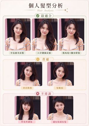 个人发型分析卡