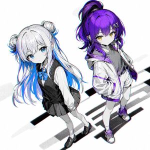 Accent-Hair Anime Girls