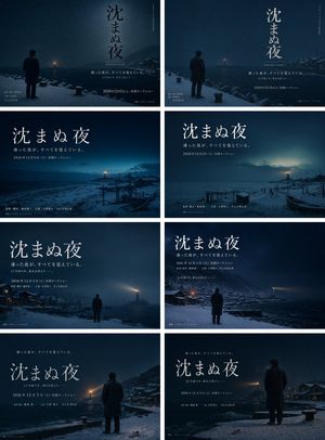 雪景日本电影海报网格