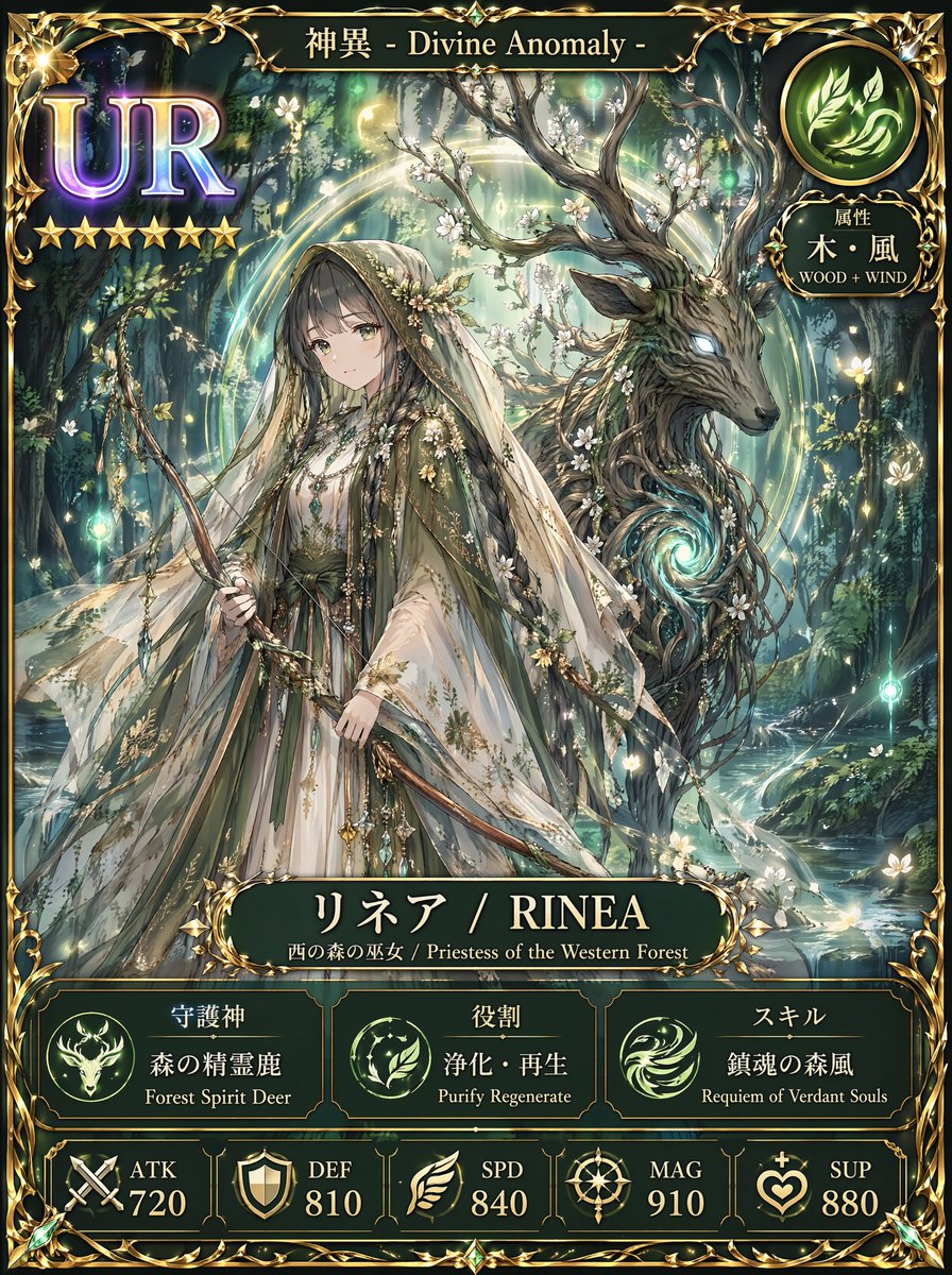 Fox Shrine Priestess Card