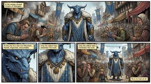 Eldergate 中 Korvax 的奇幻漫画页面