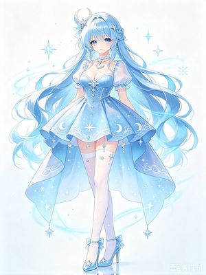 Sky Blue Princess Anime