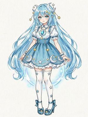 Sky Blue Princess Anime