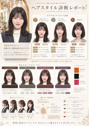 日式美发诊断沙龙海报