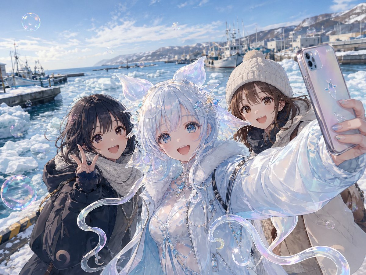 知床泡泡海天使自拍