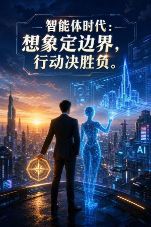 未来 AI 时代城市海报
