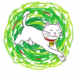 笨拙涂鸦猫咪简笔画