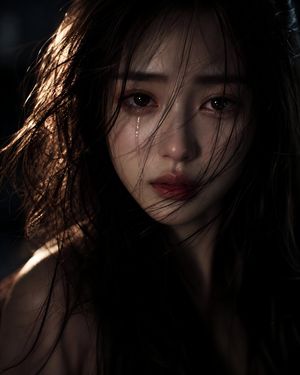 忧伤之夜电影感肖像
