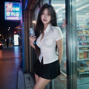 电影感夜间人像摄影