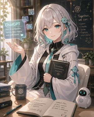 学习场景中的动漫版 ChatGPT 伙伴