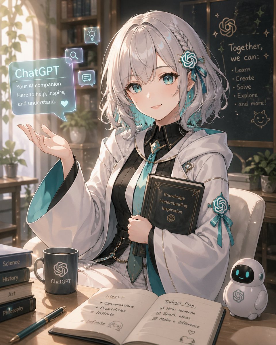 学习场景中的动漫版 ChatGPT 伙伴