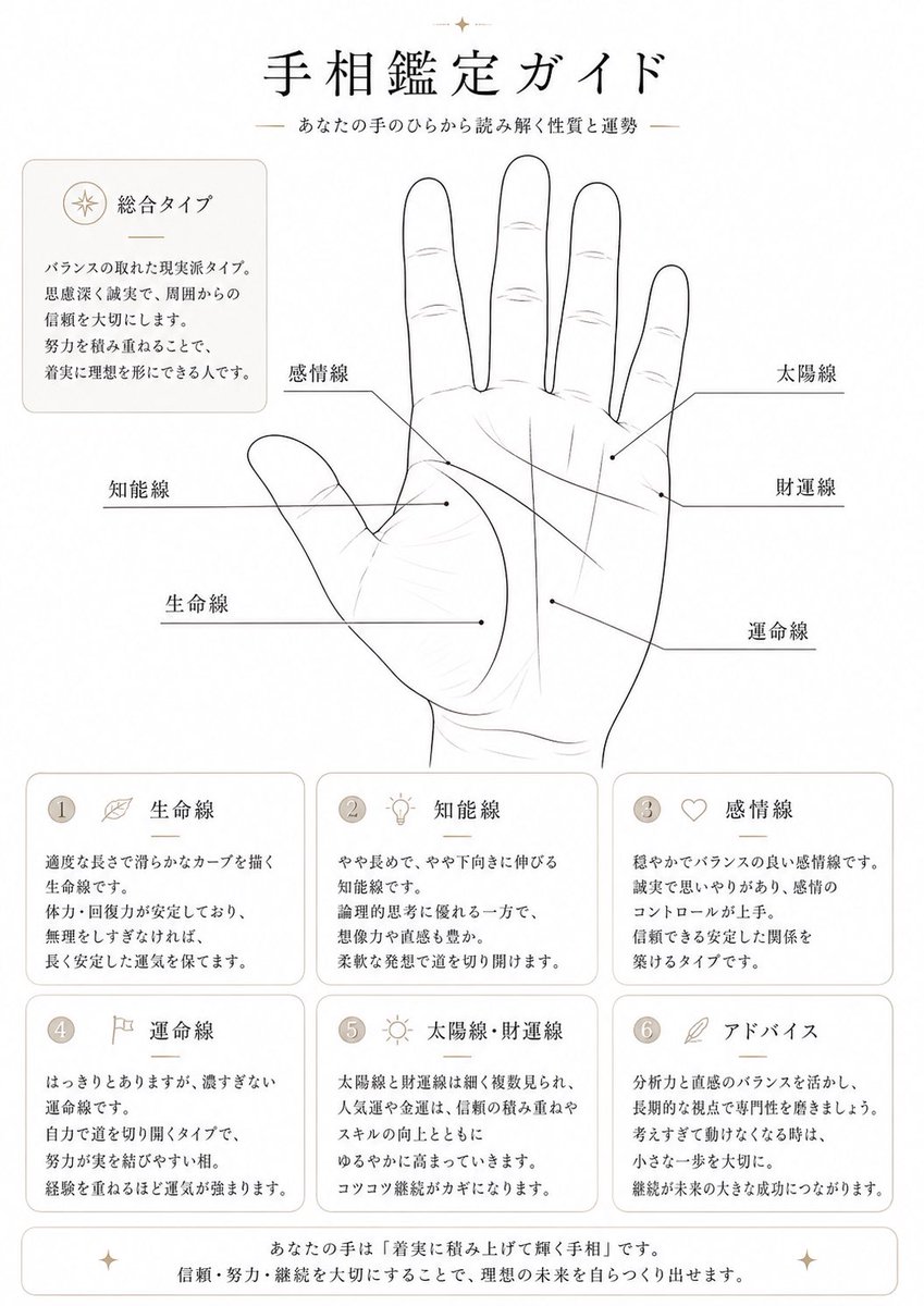 日式手相指南
