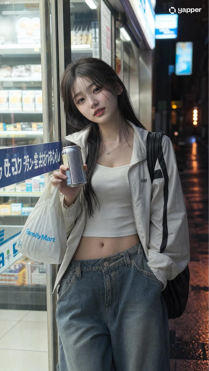 Japanese Girl Urban Night Portrait