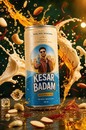 Kesar Badam Beverage Photography
