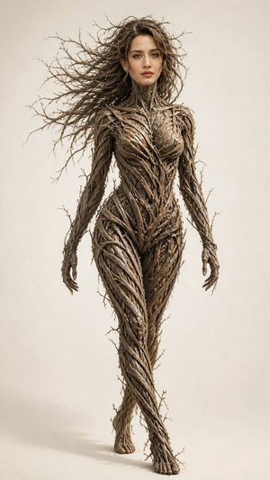 Dry Branch Sculpture Portrait