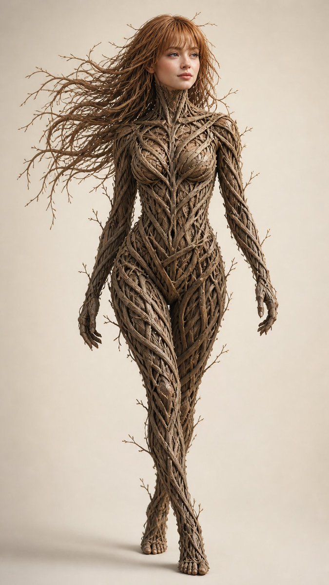 Dry Branch Sculpture Portrait