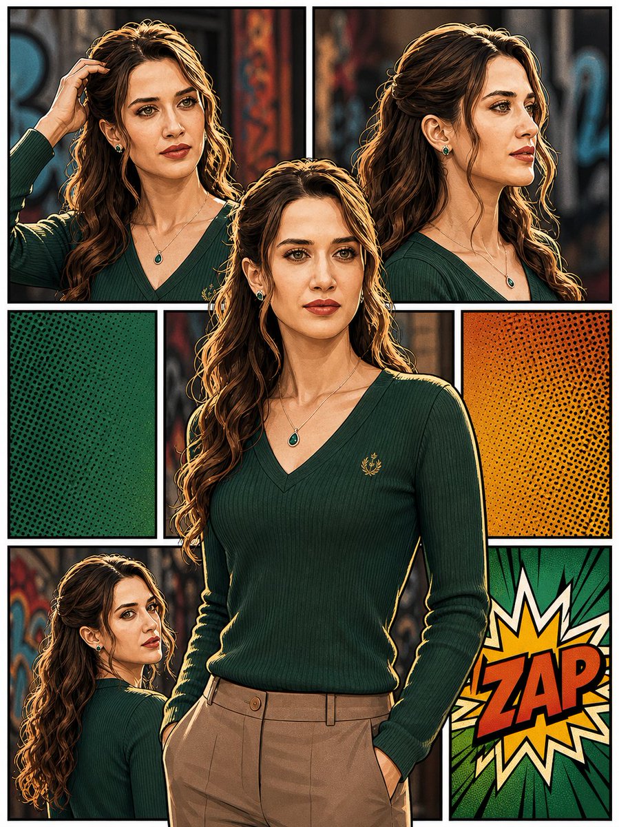3D Pop-Art Comic Grid
