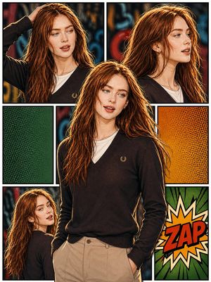 3D Pop-Art Comic Grid