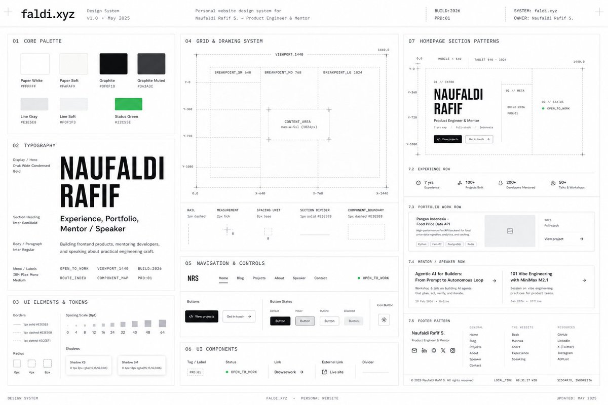 Minimal Developer Portfolio Homepage