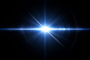 Cyan Sci-Fi HUD Reticle Overlay
