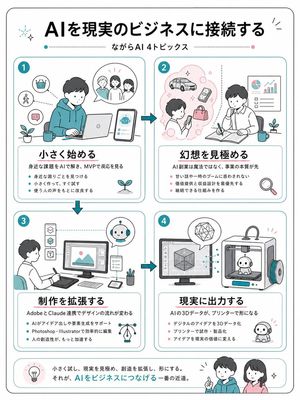 Japanese AI Business Infographic