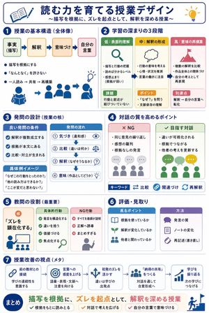 Japanese Reading Lesson Infographic