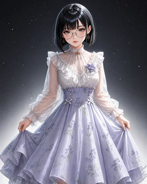 Powder Blue Lolita Dress Portrait