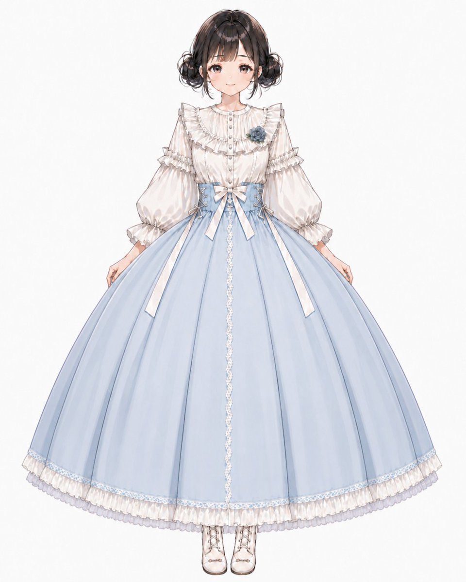 Powder Blue Lolita Dress Portrait