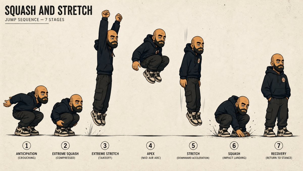 Squash and Stretch Jump Sheet
