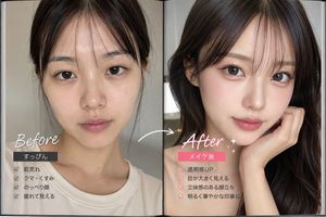 Makeup Before After Collage