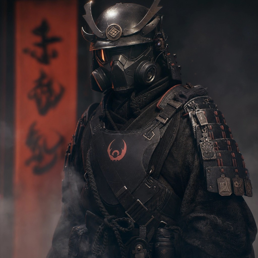 Futuristic Dark Samurai