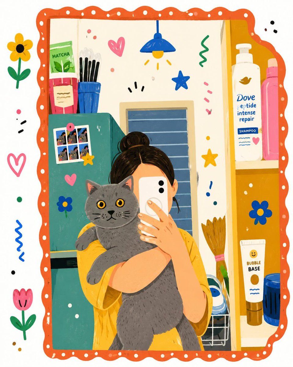 Decorative Folk Doodle Style I