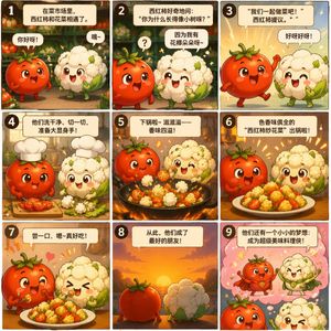 番茄与花菜动漫漫画