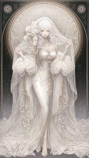 象牙色服饰女神