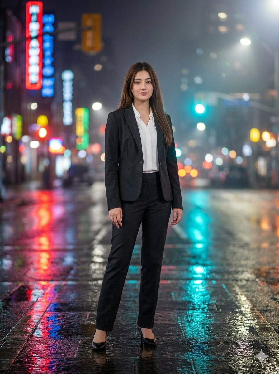 Urban Night Portrait